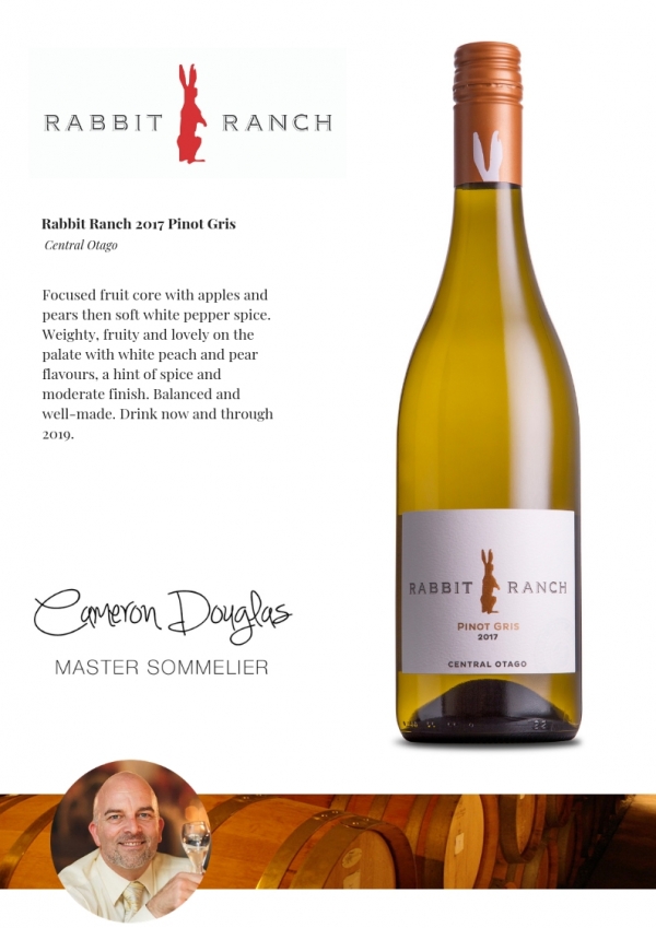 Cameron Douglas Reviews Pinot Gris Rabbit Ranch 2017